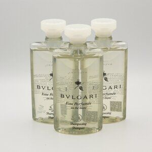BVLGARI au thé Blanc Pack Of 3 NEW (White Tea) Shampoo - 2.5 Fl oz / 75mL